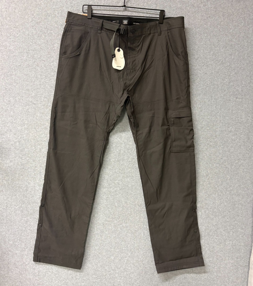 prAna Stretch Zion II Slim Pants 40x32 Dark Iron ReZion Hiking Travel NWT